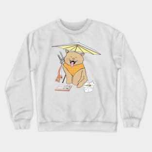 Samurai Cat Crewneck Sweatshirt